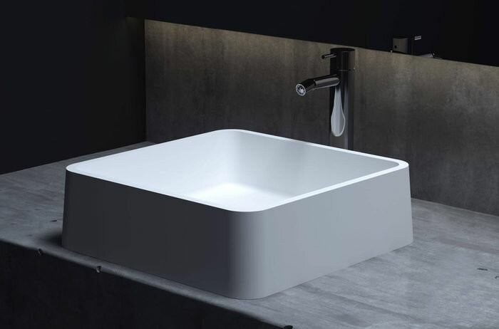 Salini раковина накладная 41,5x41,5, gloria, 1102202mrf цвет: матовый белый