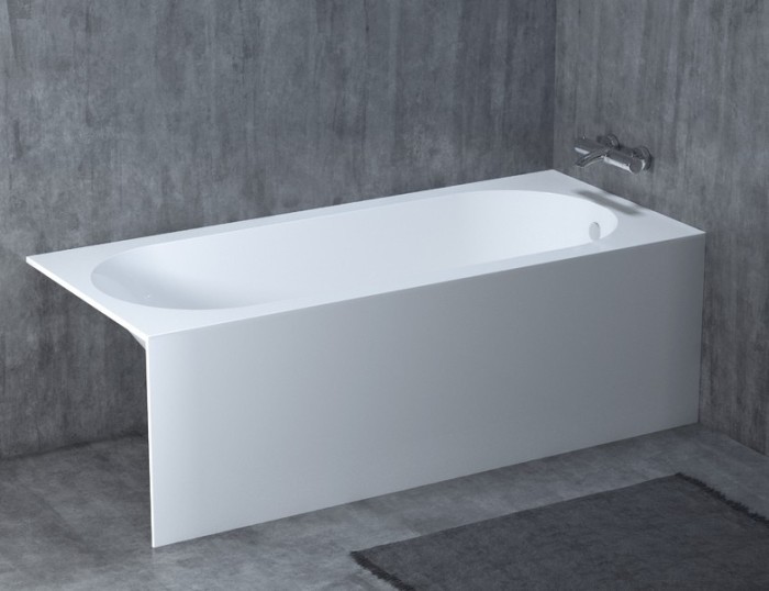Salini экран боковой 700x100, ekran bokovoy 700x100 цвет: глянцевый белый