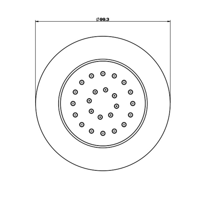 Gessi Встраиваемая поворотная боковая форсунка (внешняя часть), Body Jets, 32982#030 цвет: copper pvd