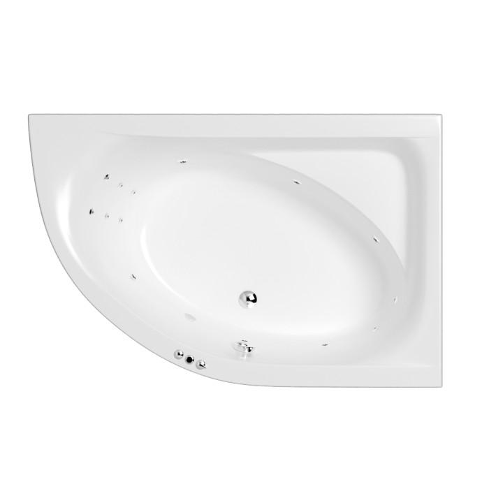 Ванна 170x110 (правая) smart, Whitecross Aquarella, хром арт. 0109.170110.100.SMART.CR