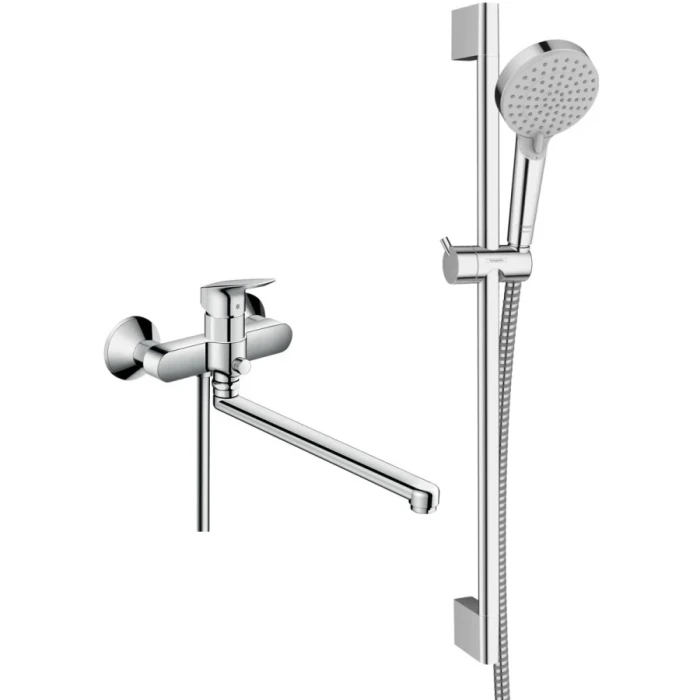 Hansgrohe смеситель для ванны, Logis, хром арт. SET/71402000/26275000