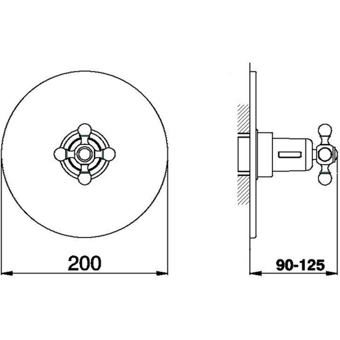 Cisal термостат для душа ac00180021 arcana ceramic цвет: хром