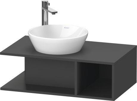 Duravit тумба подвесная под раковину 800 мм х 480 мм, d-neo, de491804949 цвет: графит матовый