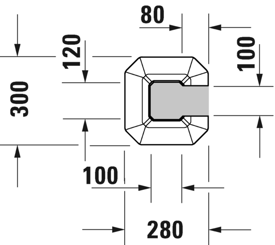 Duravit пьедестал для умывальника, 1930, 0857900000 цвет: белый