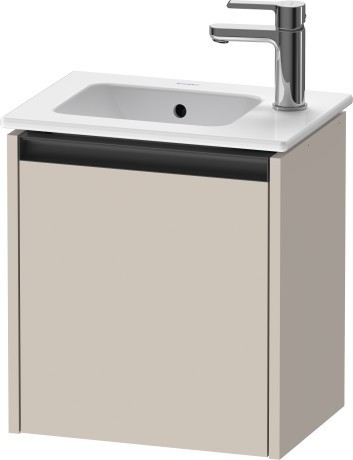Duravit тумба подвесная под раковину 292 мм х 410 мм х 440 мм, с 1 дверцей, ketho.2, k25060l91910000 цвет: серо-коричневый матовый