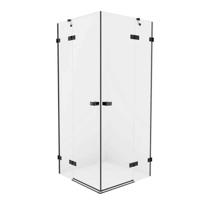 Душевое ограждение 100x100x200, New trendy Avexa black, черный арт. EXK-1618