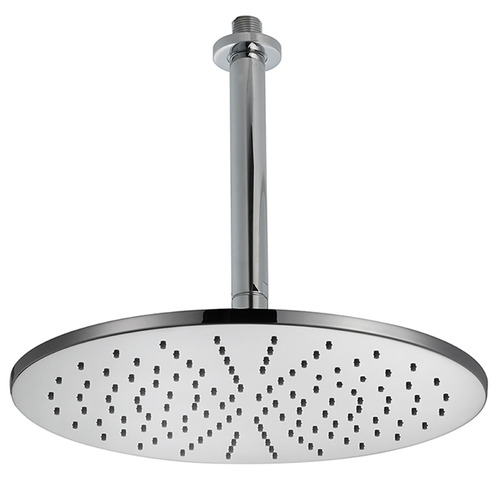 Cisal верхний душ d300 мм с потолочным держателем l180 мм ds01370021 shower, цвет: хром