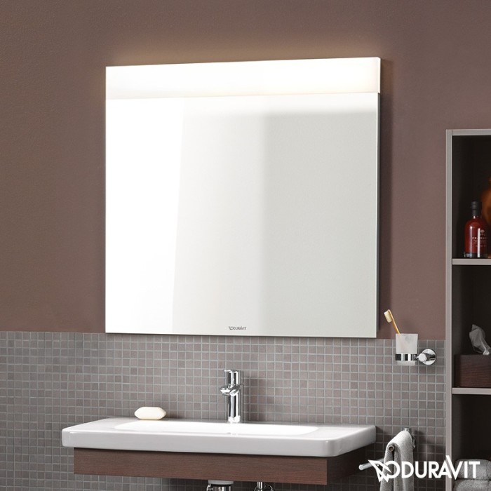 Duravit зеркало с подсветкой, durastyle, ds747003737 цвет: белый алюминий