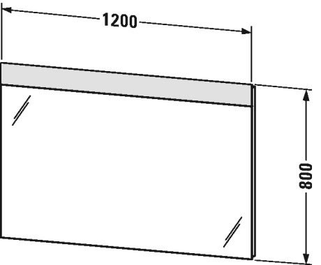 Duravit зеркало с подсветкой, durastyle, ds747003737 цвет: белый алюминий