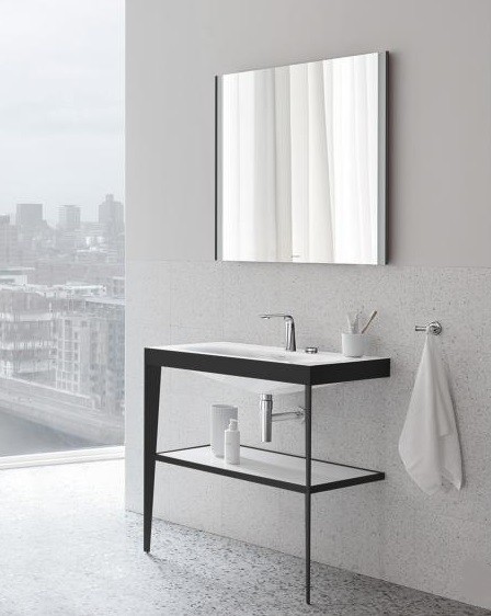Duravit зеркало с подсветкой 1020 мм х 800 мм, версия sensor, xviu, xv70330b2b2 цвет: черный матовый