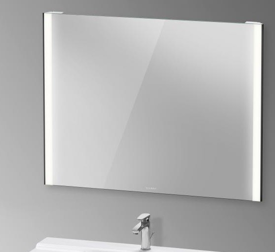 Duravit зеркало с подсветкой 1020 мм х 800 мм, версия sensor, xviu, xv70330b2b2 цвет: черный матовый