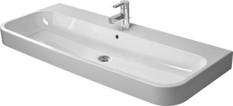 Duravit раковина подвесная 120х50см, happy d.2, 2318120000 цвет: белый