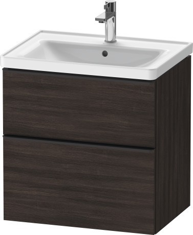 Duravit тумба подвесная под раковину 634 мм х 452 мм, d-neo, de435405353 цвет: каштан темный