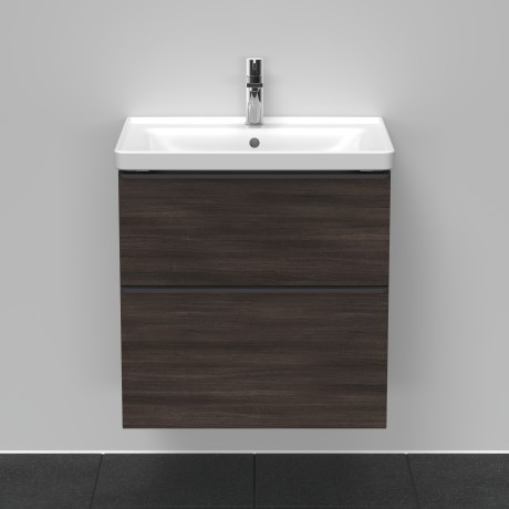 Duravit тумба подвесная под раковину 634 мм х 452 мм, d-neo, de435405353 цвет: каштан темный