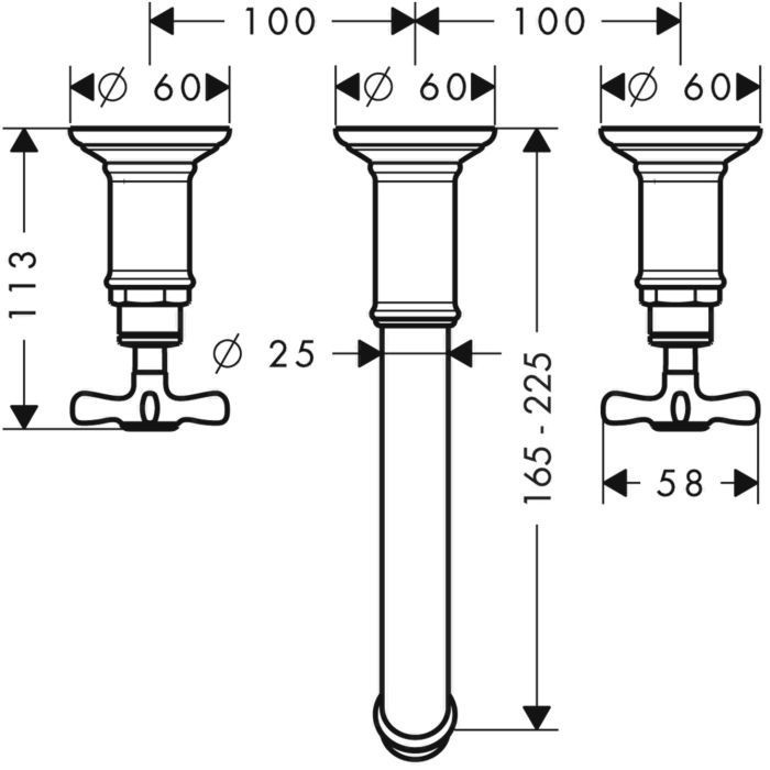AXOR смеситель для раковины, Montreux, золото арт. 16532250