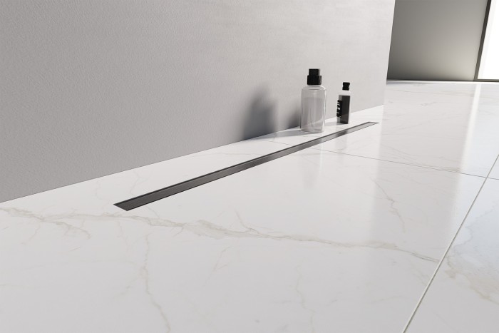 Душевой трап gunmetal brushed 80 см, New trendy, оружейная сталь арт. OL-0093