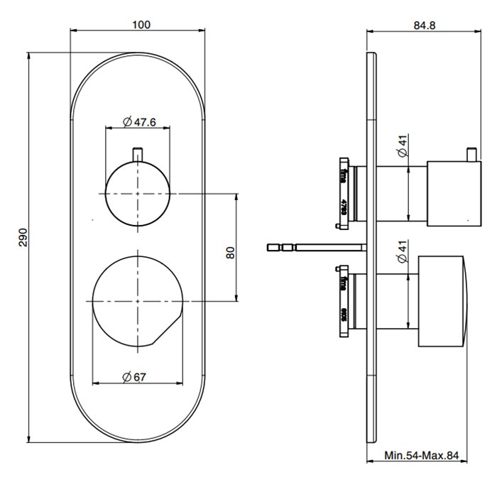 Fima Carlo Frattini смеситель для душа встроенный, с переключателем на 2/3 источника, so, хром арт. f3189x6cr s2cr f4000