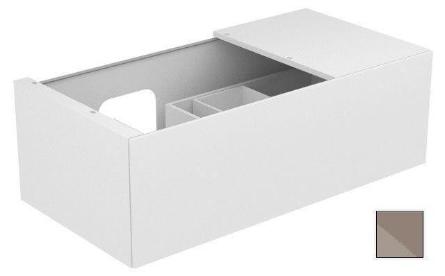Keuco тумба подвесная под раковину слева с одним выдвижным фронтом, с внутренней светодиодной подсветкой, edition 11, трюфель арт. 31153 140100
