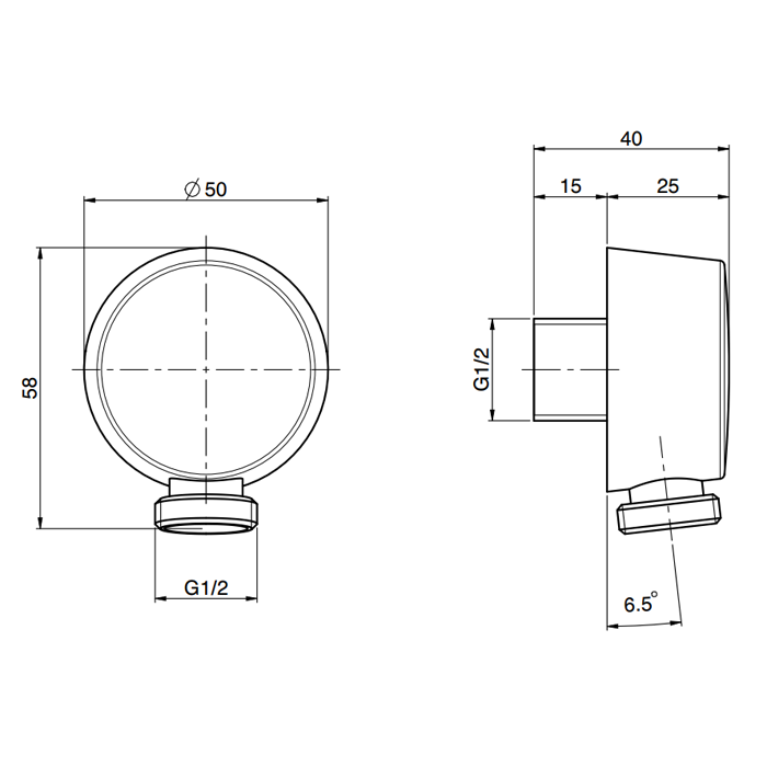 Fima Carlo Frattini шланговое присоединение wellness, хром арт. f2013cr