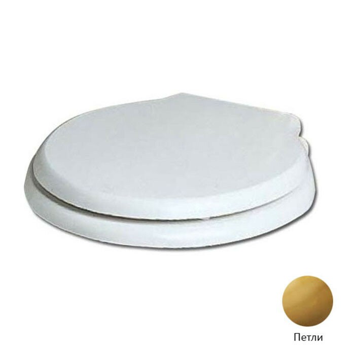 Azzurra Сиденье для унитаза JUBILAEUM, 1800/F bi/oro цвет: белый