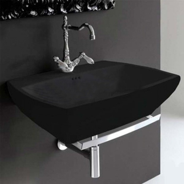 ArtCeram раковина для ванной комнаты, jzl005 03 00 jazz цвет: черный глянцевый