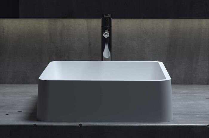 Salini раковина накладная 41,5x41,5, gloria, 1102202mrh цвет: матовый белый