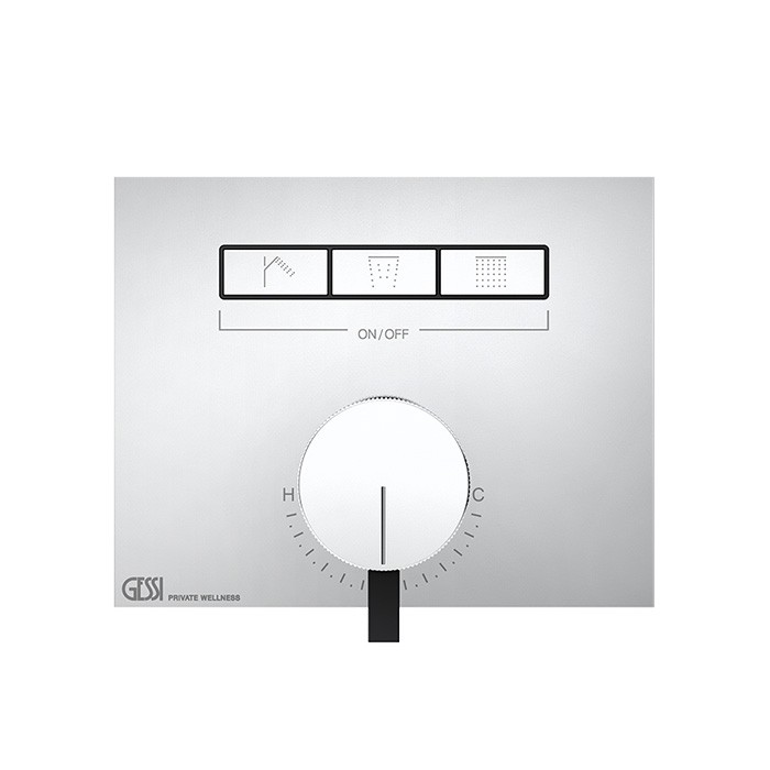 Gessi Смеситель для душа, с включением до 3 источников одновременно, Hi Fi, 63081#031 цвет: хром