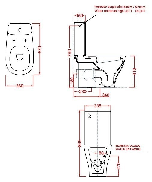 ArtCeram бачок для унитаза, tec002 01 00 ten цвет: белый глянцевый