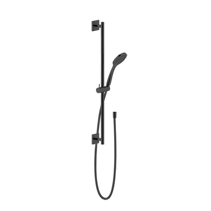 Gessi Штанга в комплекте с душевой лейкой, шланг 1,50 м., Rilievo, 59245#299 цвет: nero xl