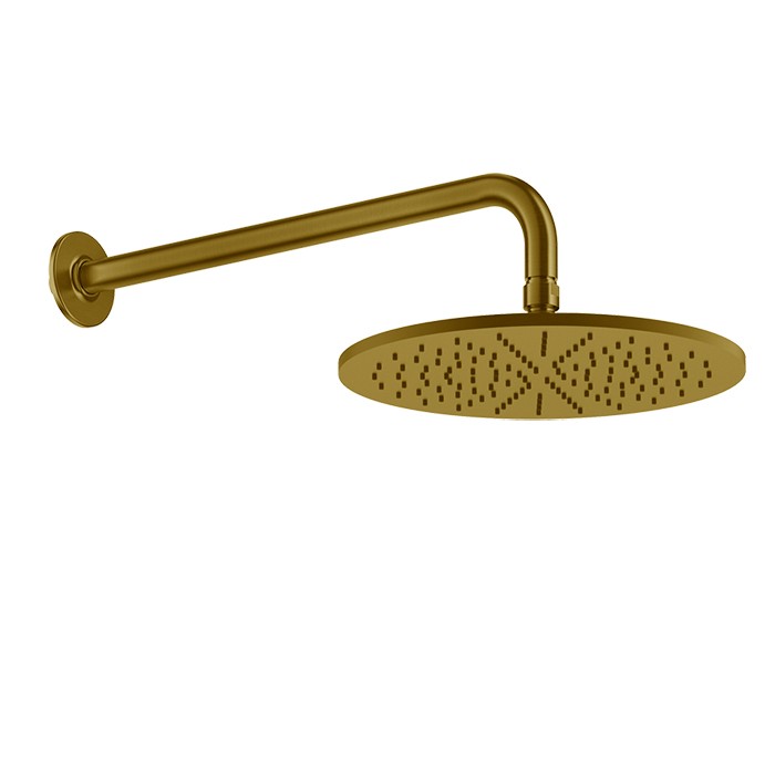 Gessi Душевая головка, настенная, d30см., Inciso, 58248#087 цвет: gold brushed ccp