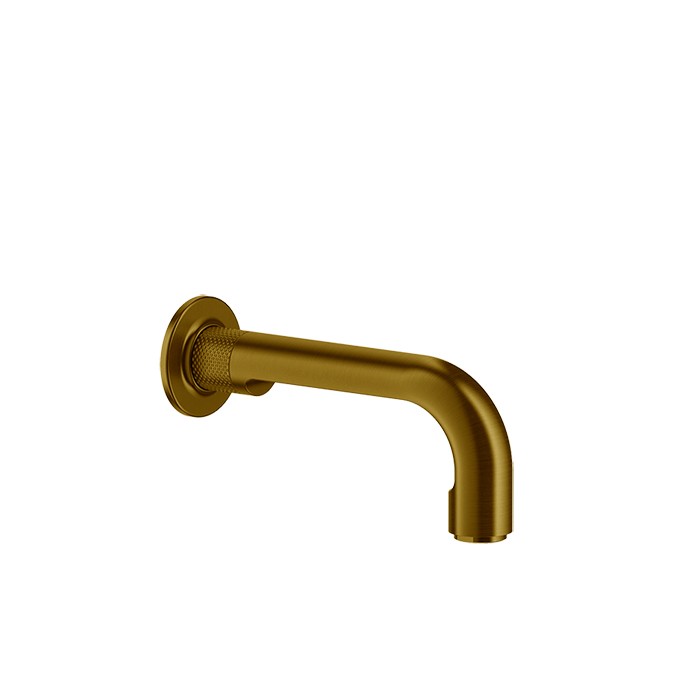 Gessi Излив для ванны, 19см., с удаленным управлением (не входит в комплект), Inciso, 58103#087 цвет: gold brushed ccp