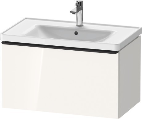 Duravit тумба подвесная под раковину 784 мм х 452 мм, d-neo, de425502222 цвет: белый глянцевый
