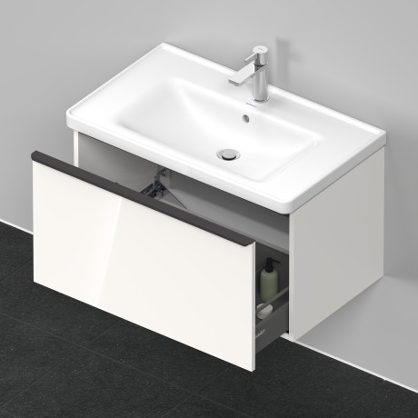 Duravit тумба подвесная под раковину 784 мм х 452 мм, d-neo, de425502222 цвет: белый глянцевый