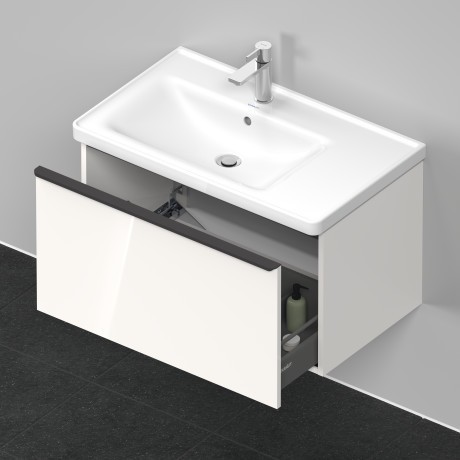 Duravit тумба подвесная под раковину 784 мм х 452 мм, d-neo, de425502222 цвет: белый глянцевый