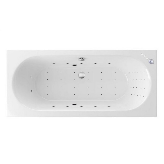 Встраиваемая ванна slim 180x80 nano, Excellent Oceana, хром арт. WAEX.OCE18S.NANO.CR