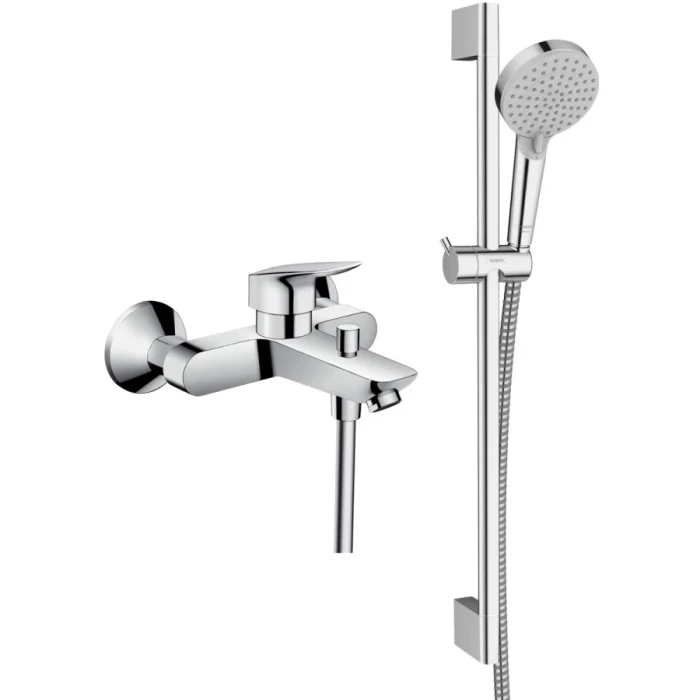 Hansgrohe смеситель для ванны, Logis, хром арт. SET/71400000/26275000