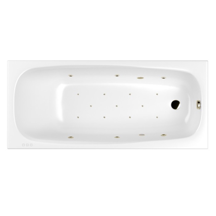 Встраиваемая ванна slim 180x80 relax, Whitecross Layla, бронза арт. 0122.180080.100.RELAX.BR