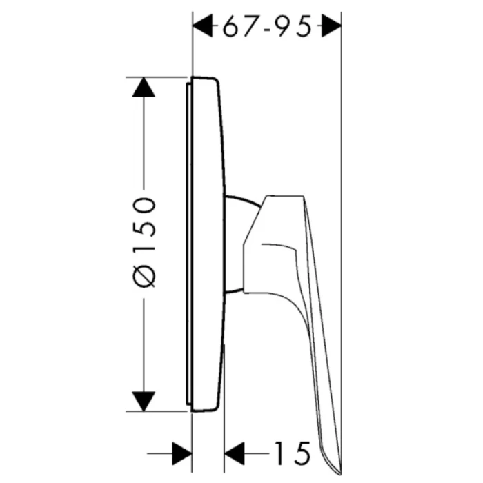 Hansgrohe смеситель для душа, Logis E, хром арт. 71608000
