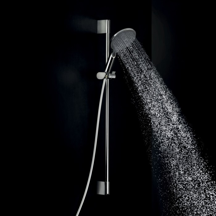 Bossini душевой комплект с ручным душем, штангой, держателем и шлангом, apice, черный арт. da5059-n.073