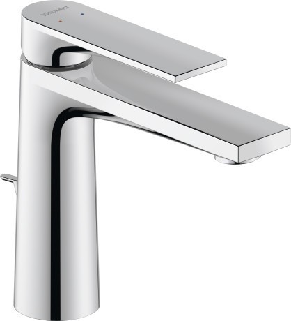 Duravit смеситель однорычажный для раковины м 165 мм, с донным клапаном, длина излива 135 мм, tulum, tu1020001010 цвет: хром