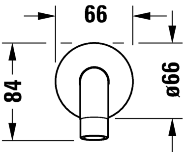 Duravit излив для ванны с круглой розеткой 178 мм, no.1, n15240010010 цвет: хром