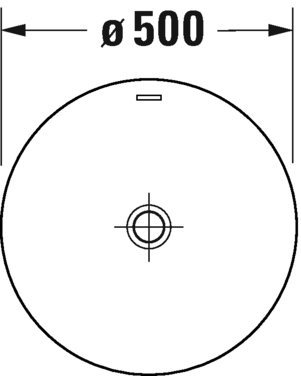 Duravit отдельно стоящая раковина d500 мм, white tulip, 2702500070 цвет: белый