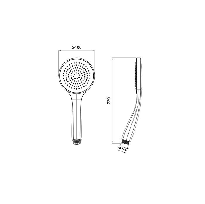 Almar ручной душ, velvet, e082114.hb цвет: сталь