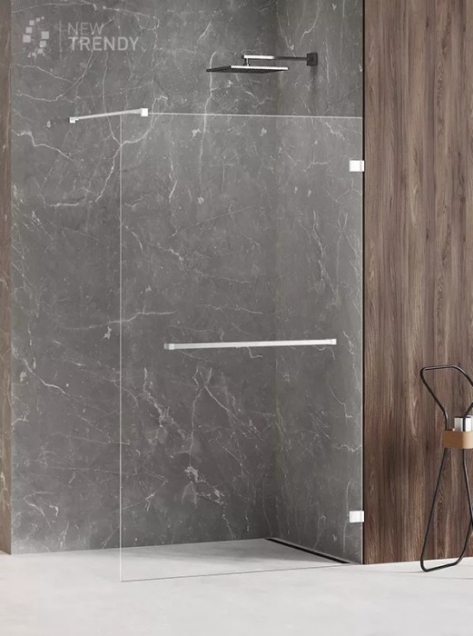 Душевое ограждение 100x200, New trendy Avexa white, белый арт. EXK-2953