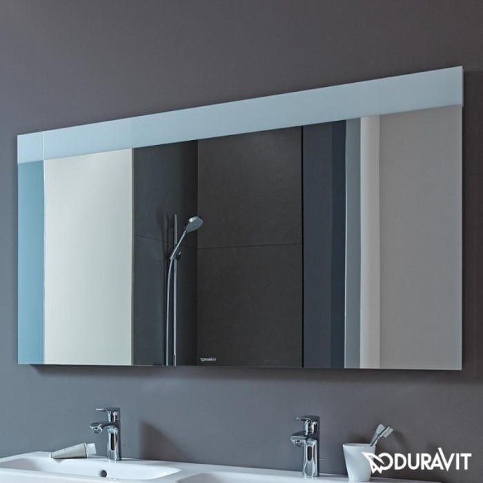 Duravit зеркало с подсветкой, durastyle, ds747103737 цвет: белый алюминий