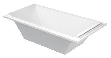 Duravit акриловая ванна 1800 х 900 c двумя наклонами для спины, starck, 700339000000000 цвет: белый
