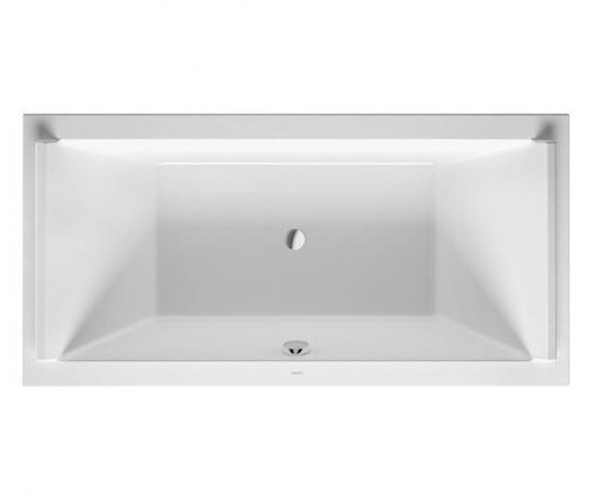 Duravit акриловая ванна 1800 х 900 c двумя наклонами для спины, starck, 700339000000000 цвет: белый