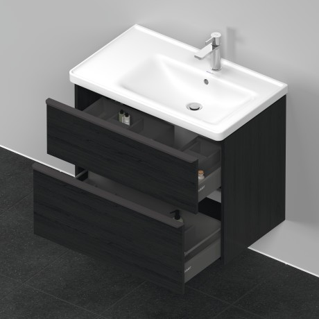 Duravit тумба подвесная под раковину 784 мм х 452 мм, d-neo, de435801616 цвет: чёрный дуб
