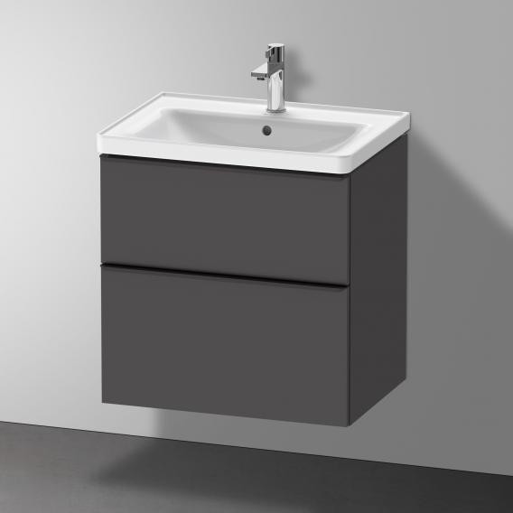Duravit тумба подвесная под раковину 634 мм х 452 мм, d-neo, de435404949 цвет: графит матовый