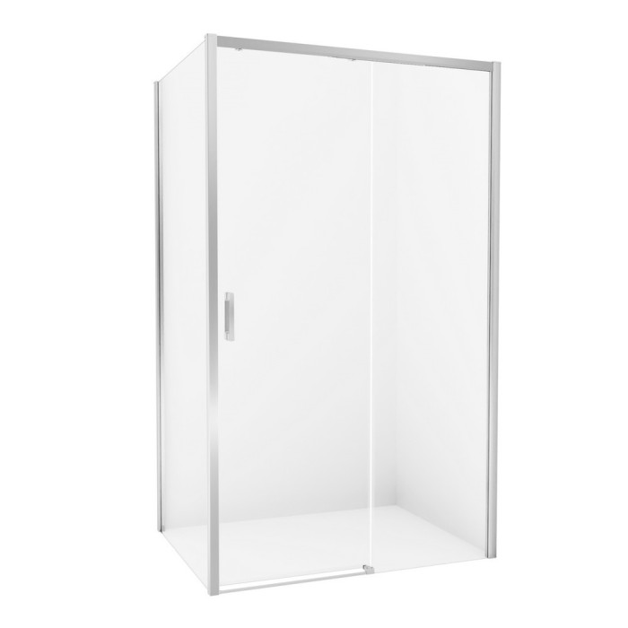 Душевое ограждение prime 140x80x200, New trendy Prime chrome, хром арт. D-0307A/D-0123B